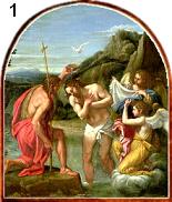 Chrzest Jezusa w Jordanie - Francesco Albani XVII w.